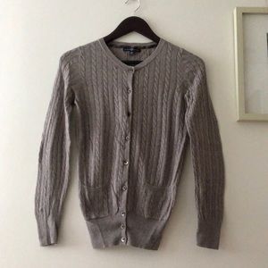 Gap very fine knit cable cardigan